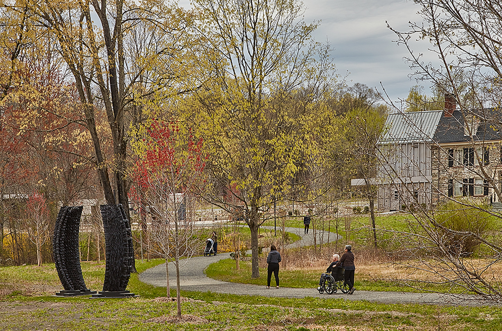 The s-shaped approach to Storm King Art Centre